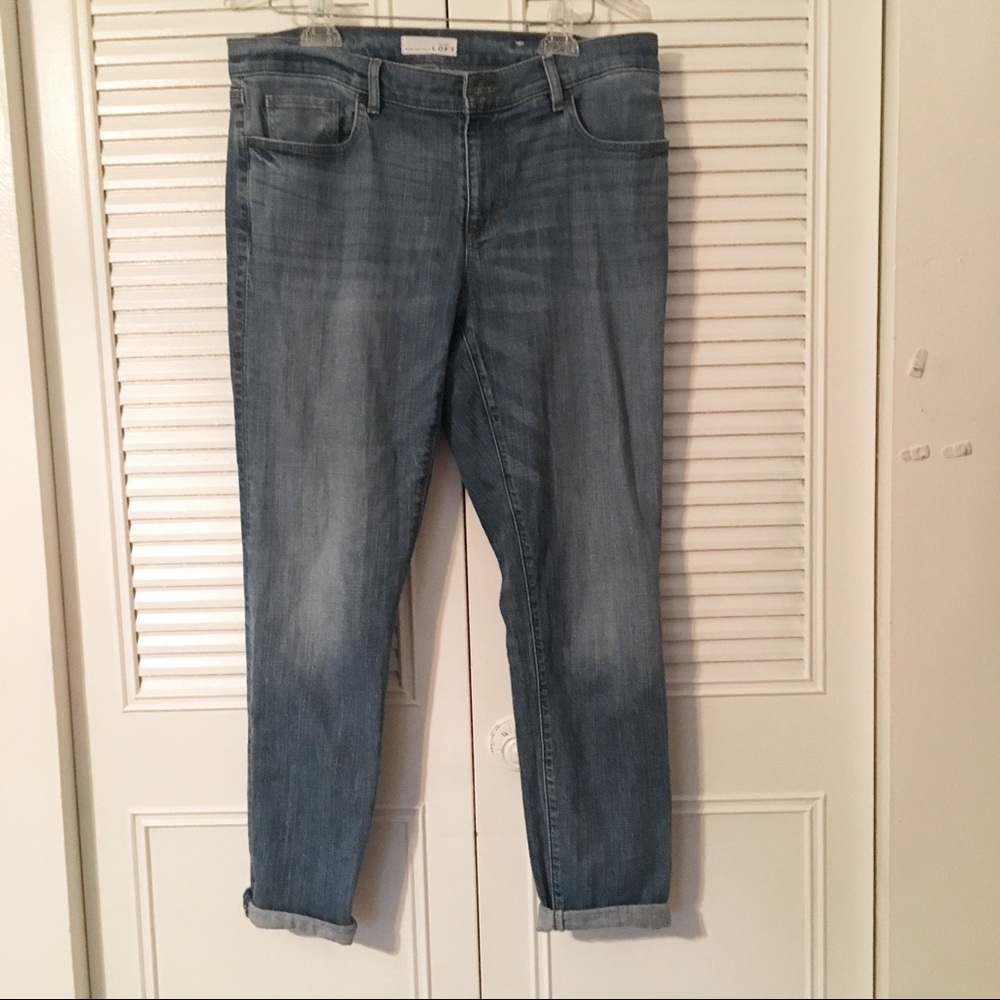 LOFT relaxed high waisted skinny jean